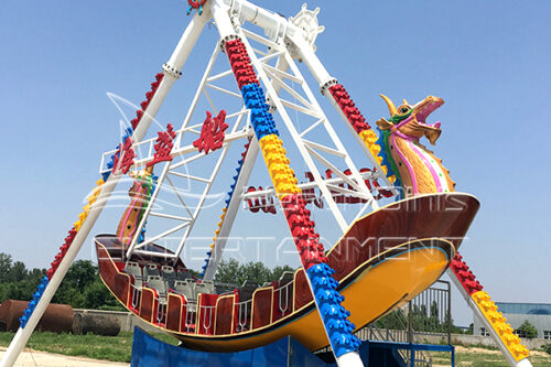 Large pirate ship amusement ride